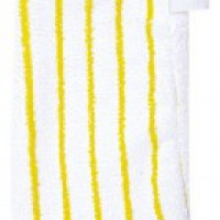 159 Microfaser Handschuh weiß-gelb